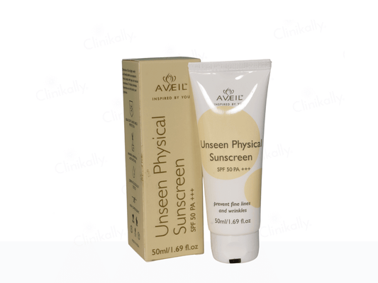 Aveil Unseen Physical Sunscreen SPF 50 PA+++