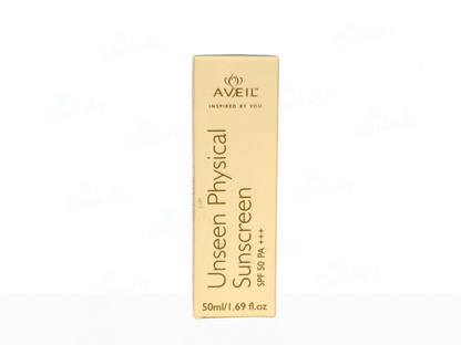 Aveil Unseen Physical Sunscreen SPF 50 PA+++