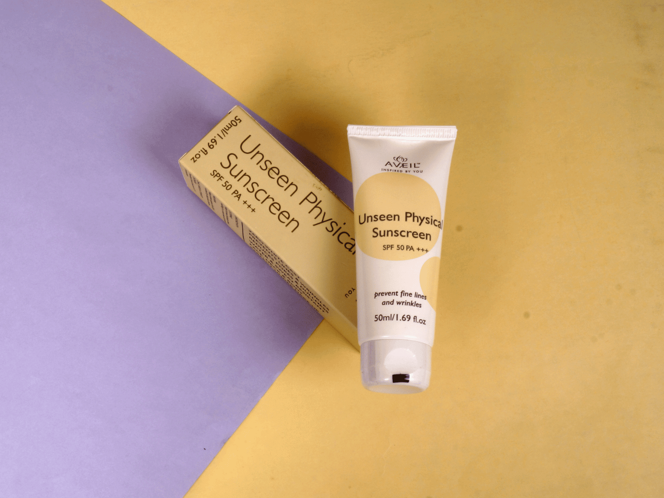 Aveil Unseen Physical Sunscreen SPF 50 PA+++