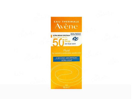 Avene sunscreen packaging on a white background