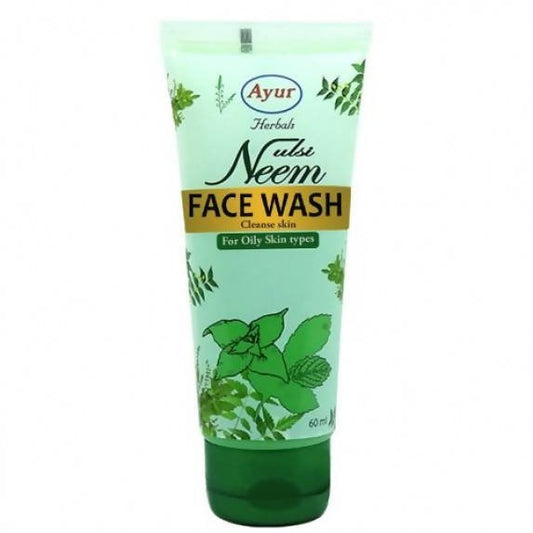 Ayur Herbals Neem Face Wash tube on a white background