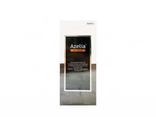 Azelia hair regrowth product packaging on a white background