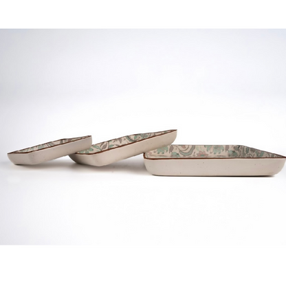 Simply Soho Mughal Mist Platter Set of 3