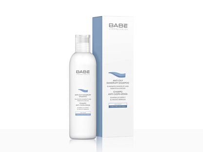 Babe shampoo bottle and packaging on a white background