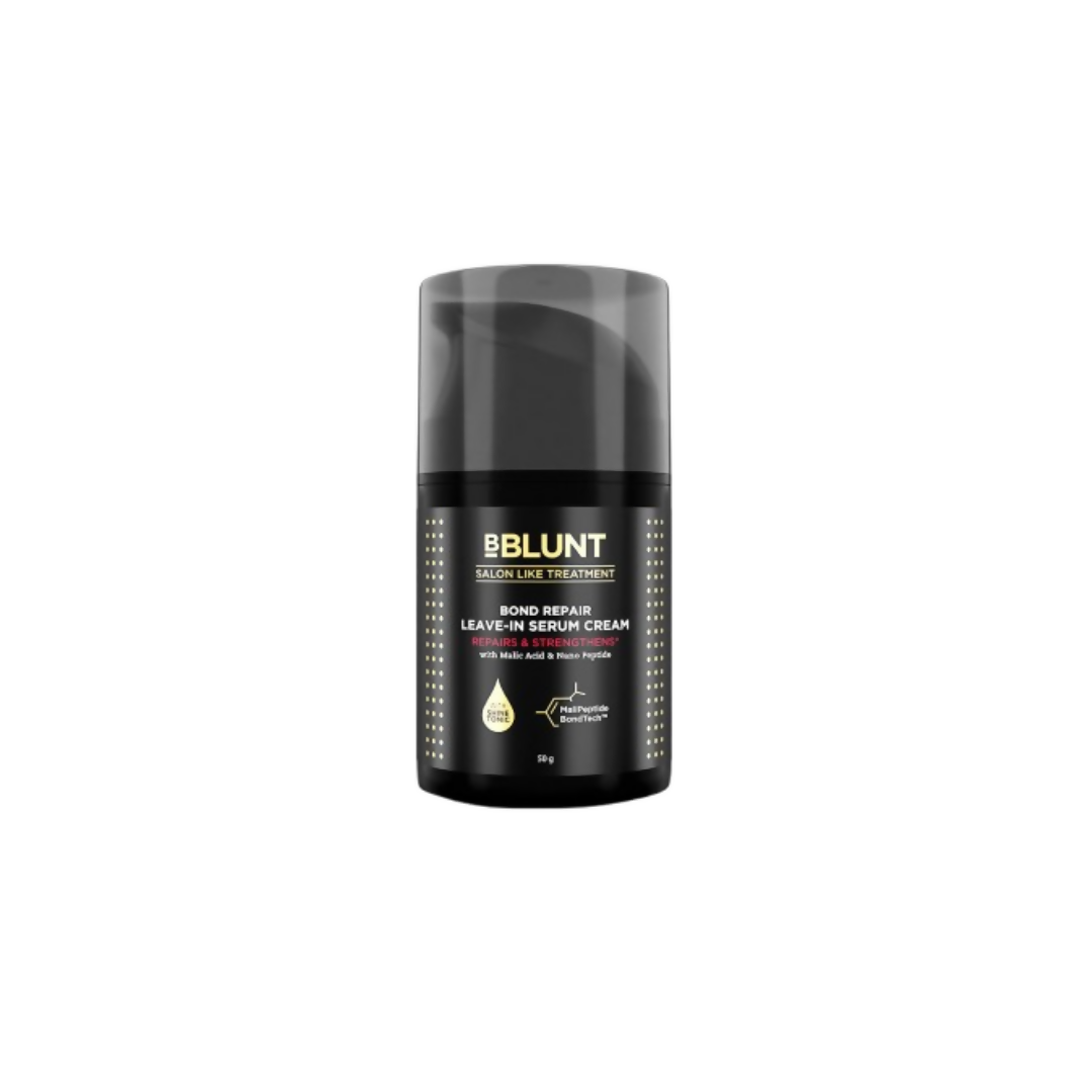 Eblunt bond repair leave-in serum cream jar on a white background