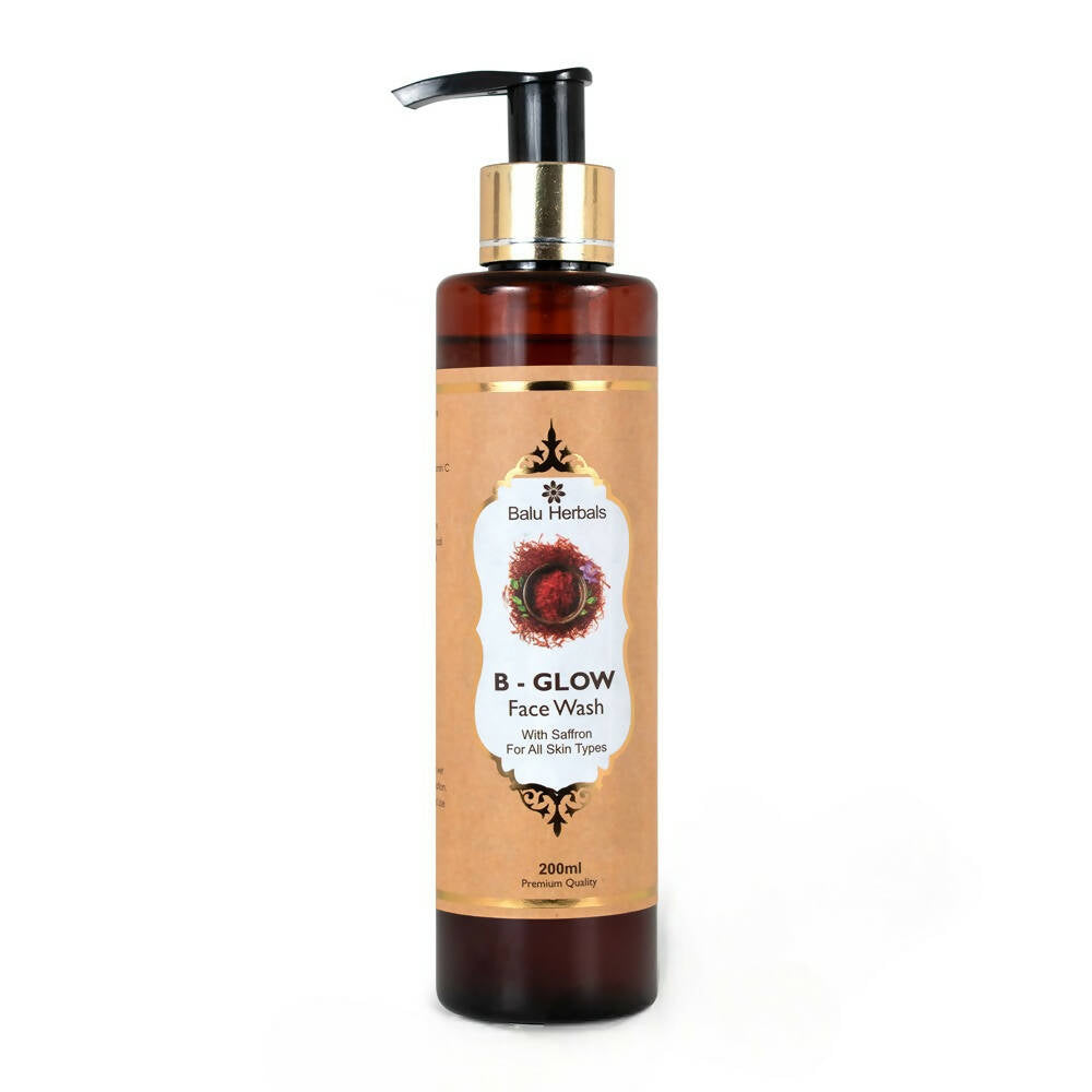 Balu Herbals B-Glow Face Wash bottle on a white background