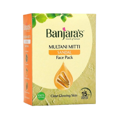 Banjara's Multani Mitti + Sandal Face Pack Powder