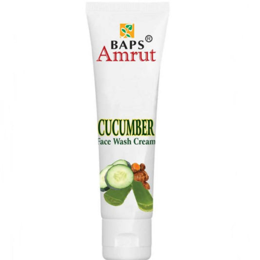 BAPS Amrut Cucumber Face Wash Cream tube on a white background