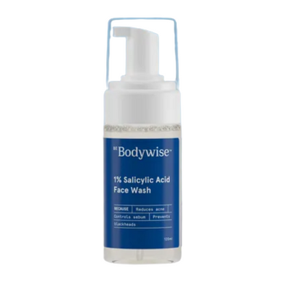 Bodywise 1% Salicylic Acid Face Wash bottle on a white background