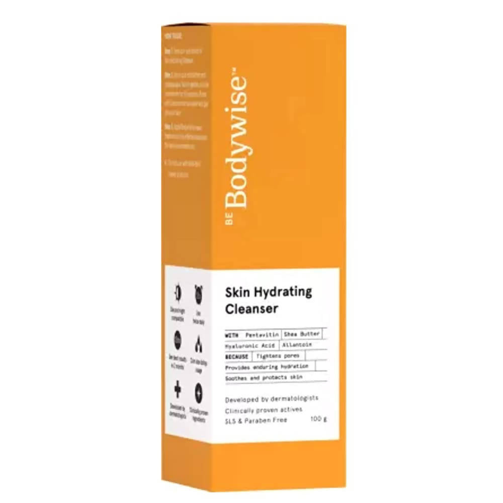 Orange box of Bodywise Skin Hydrating Cleanser on a white background