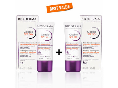 Bioderma Cicabio Creme+ Ultra-Repairing Soothing Cream Sunscreen SPF 50+
