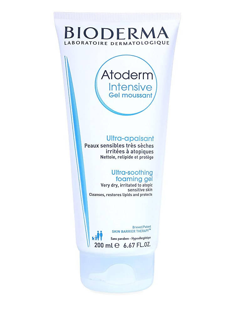 Bioderma Atoderm Intensive foaming gel on a white background