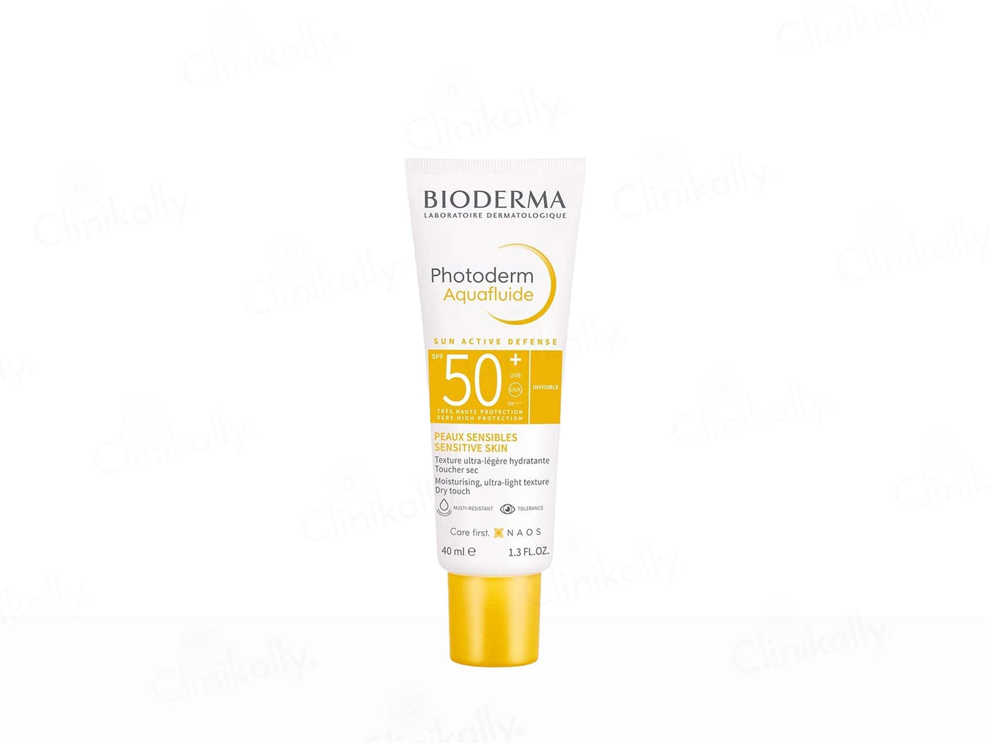 Bioderma sunscreen bottle on a white background