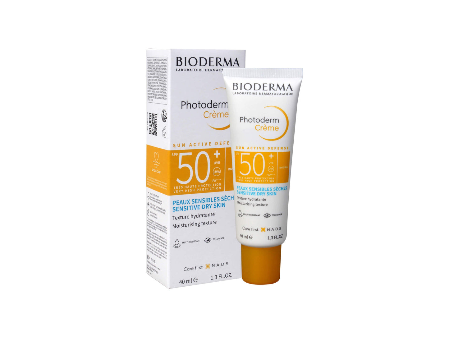 Bioderma Photoderm cream and packaging on a white background