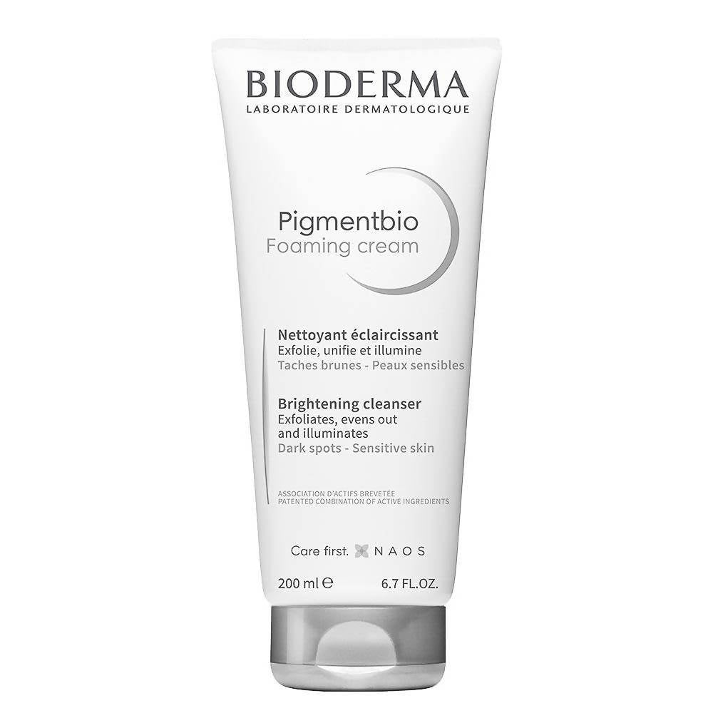 Bioderma Pigmentbio Foaming Cream tube on a white background