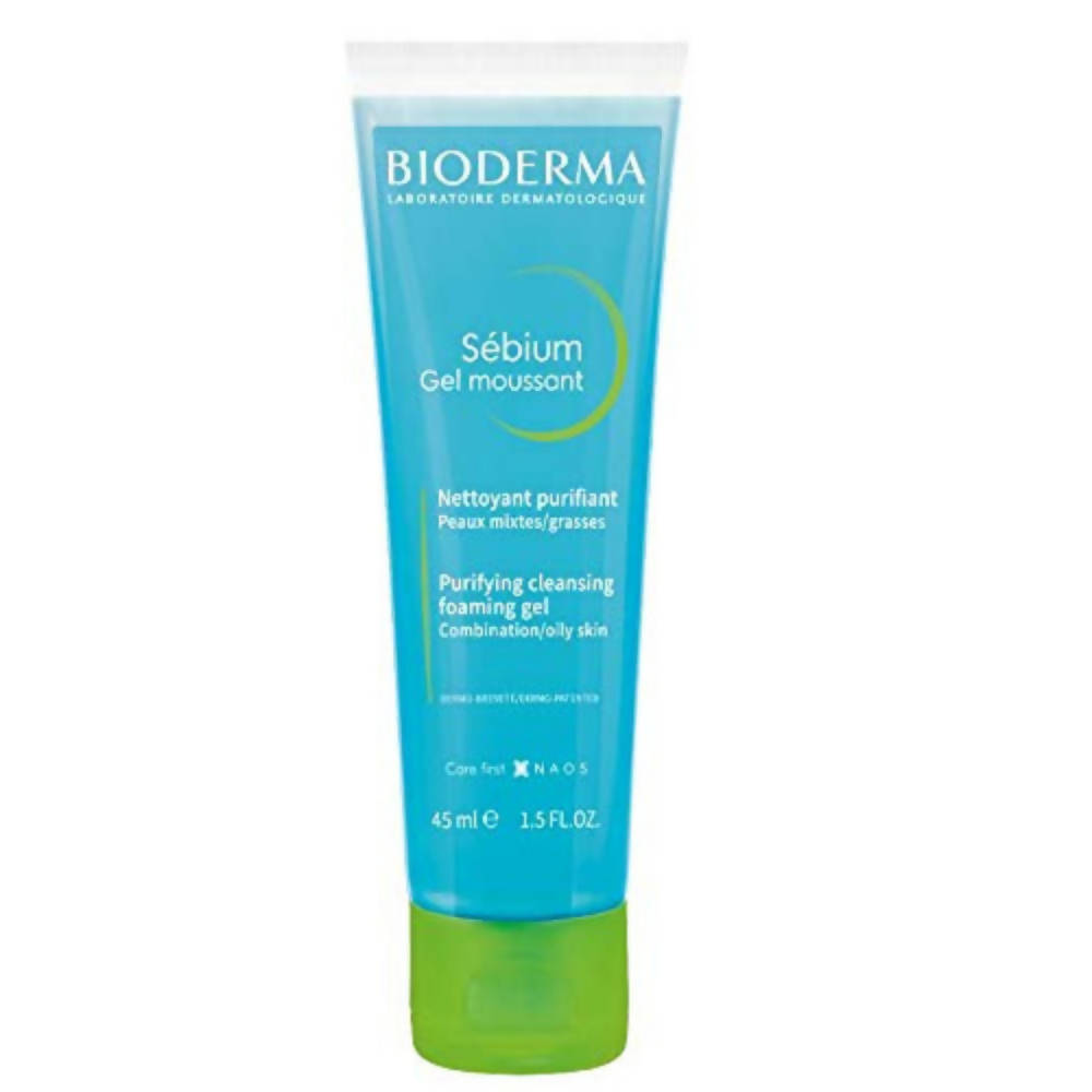 Bioderma Sebium cleansing gel on a white background