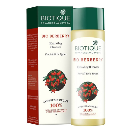 Biotique Bio Berberry Hydrating Cleanser packaging on a white background
