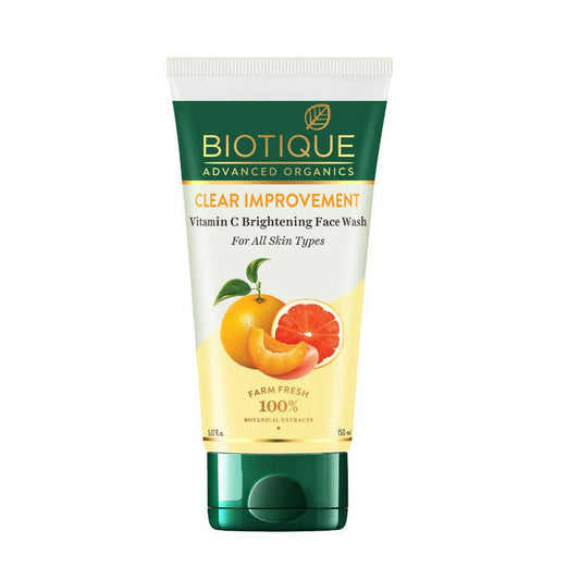 Biotique Vitamin C Brightening Face Wash tube on a white background