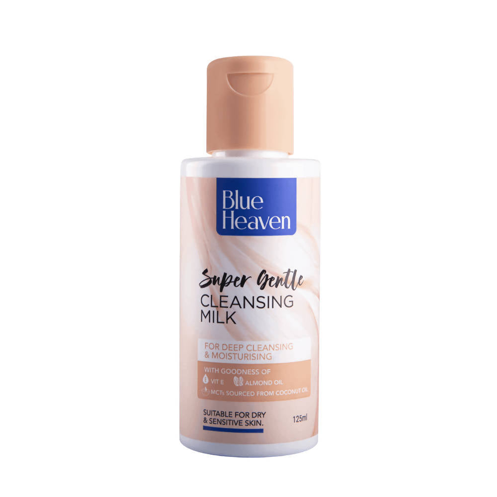 Blue Heaven Super Gentle Cleansing Milk bottle on a white background