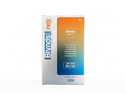 Box of Ellyos Pro sunscreen with gradient design on a white background