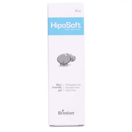 HipoSoft packaging with hippo illustration on a white background