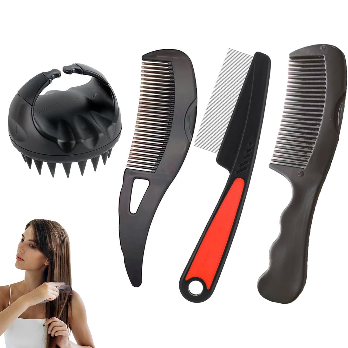 Buy3x ADVANCED CARE ANTI DANDRUFF COMB COMBO