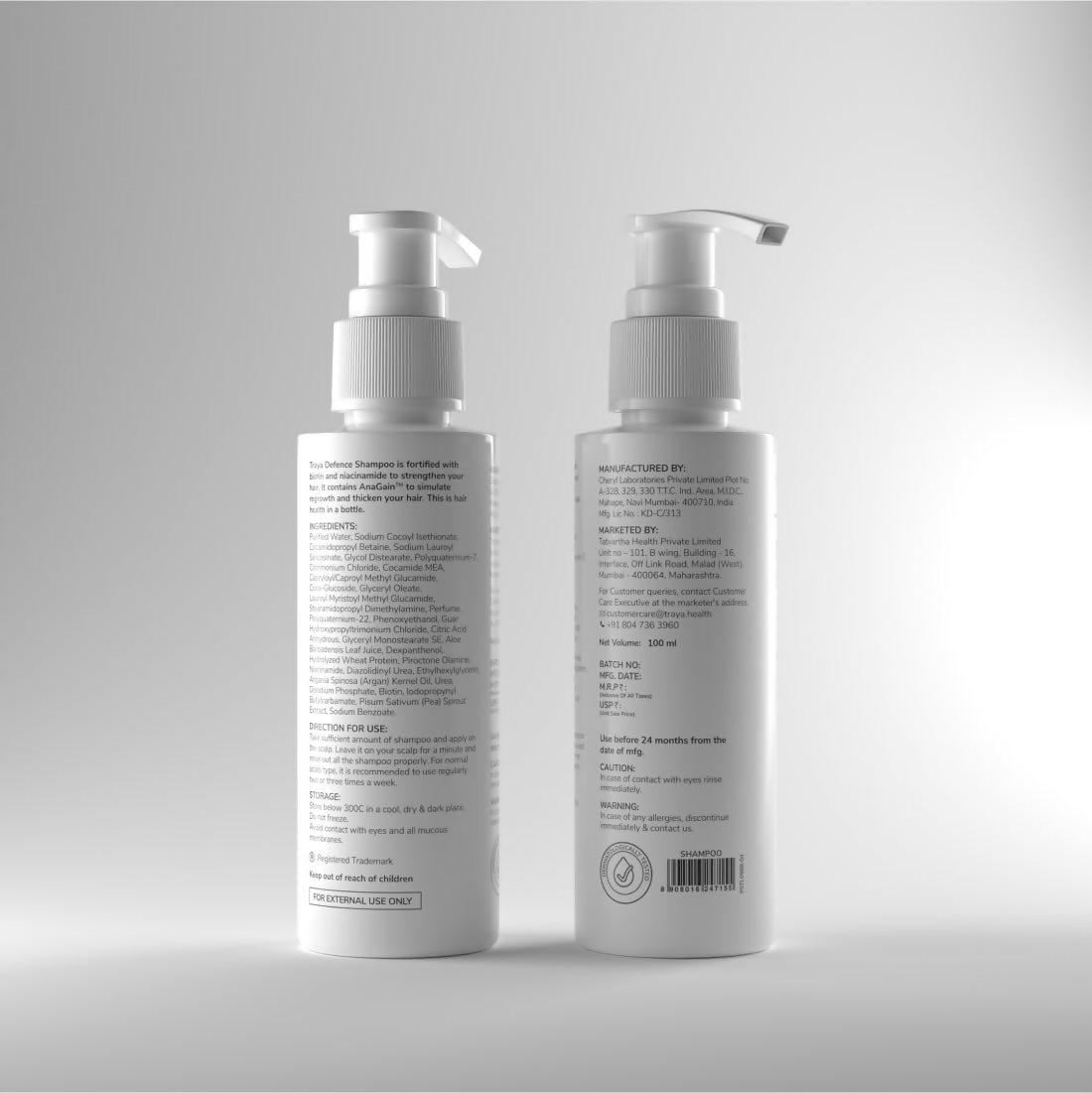 Traya Defence Shampoo with Vitamin B3 & AnaGain