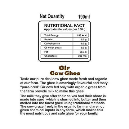 Absolute Milk Farm Fresh Pure Desi Cow Ghee (Indigeneous Bred) | Desi Gir Cow Ghee | 100% Pure & Natural Ghee