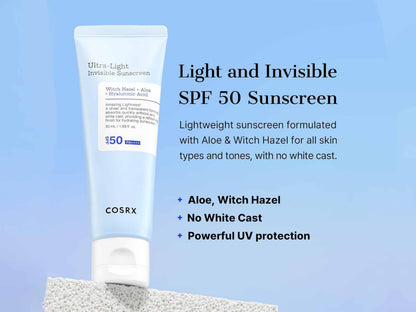 COSRX Ultra-Light Invisible Sunscreen SPF 50 PA++++