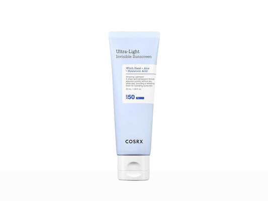 Cosrx sunscreen tube on a white background
