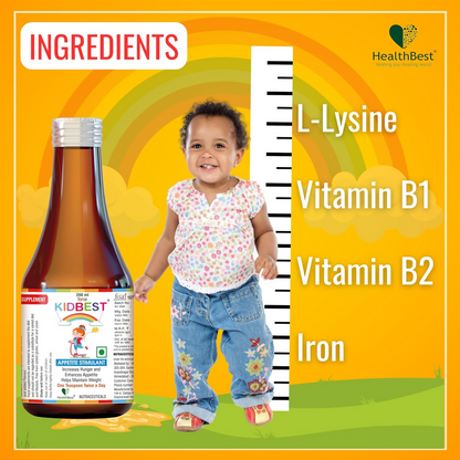 HealthBest Kidbest Appetite Stimulant Syrup for Kids