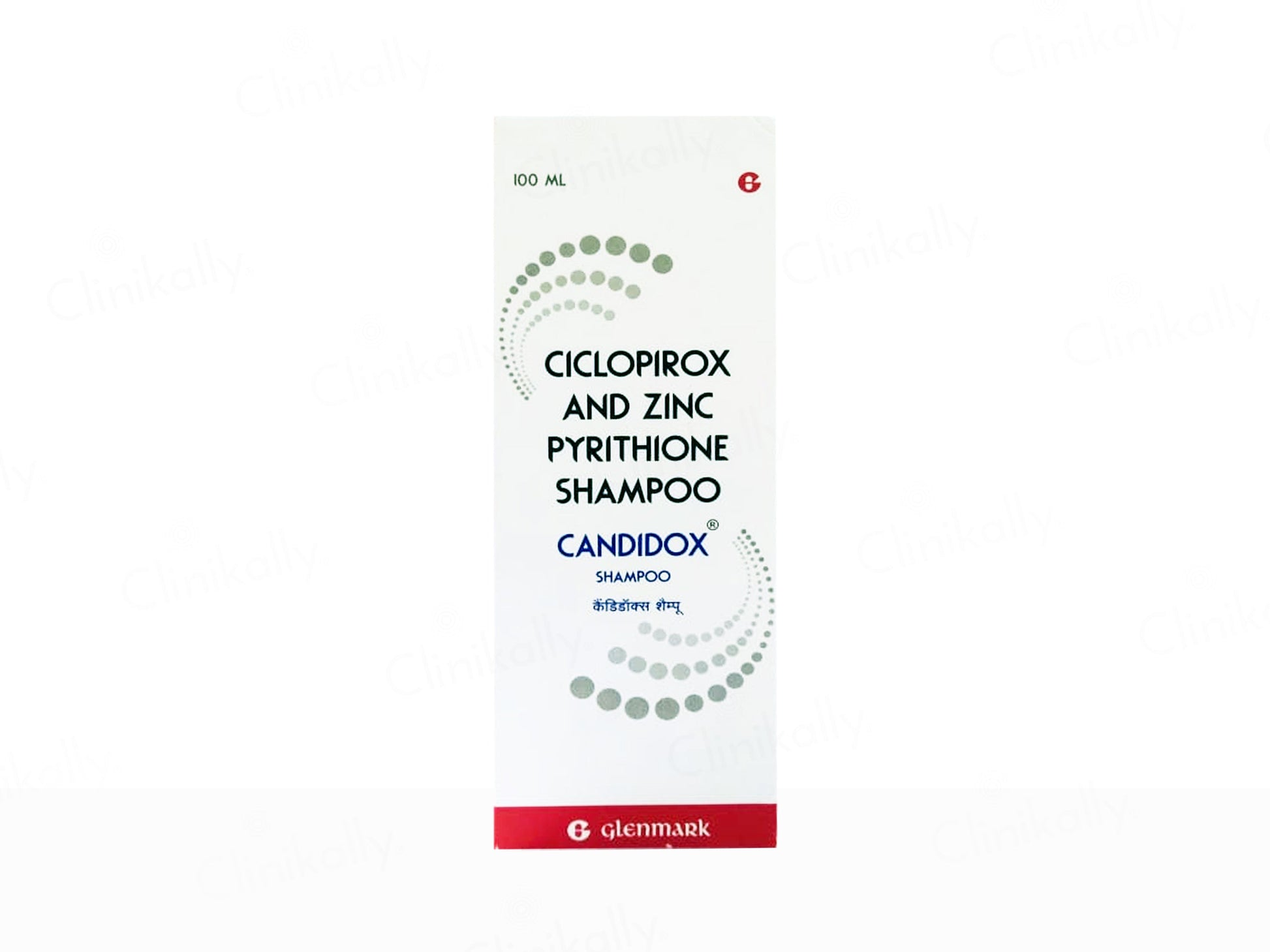 Candidox shampoo bottle with label on a white background
