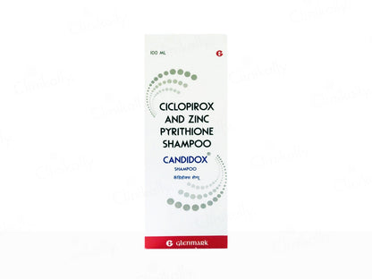 Candidox shampoo bottle with label on a white background