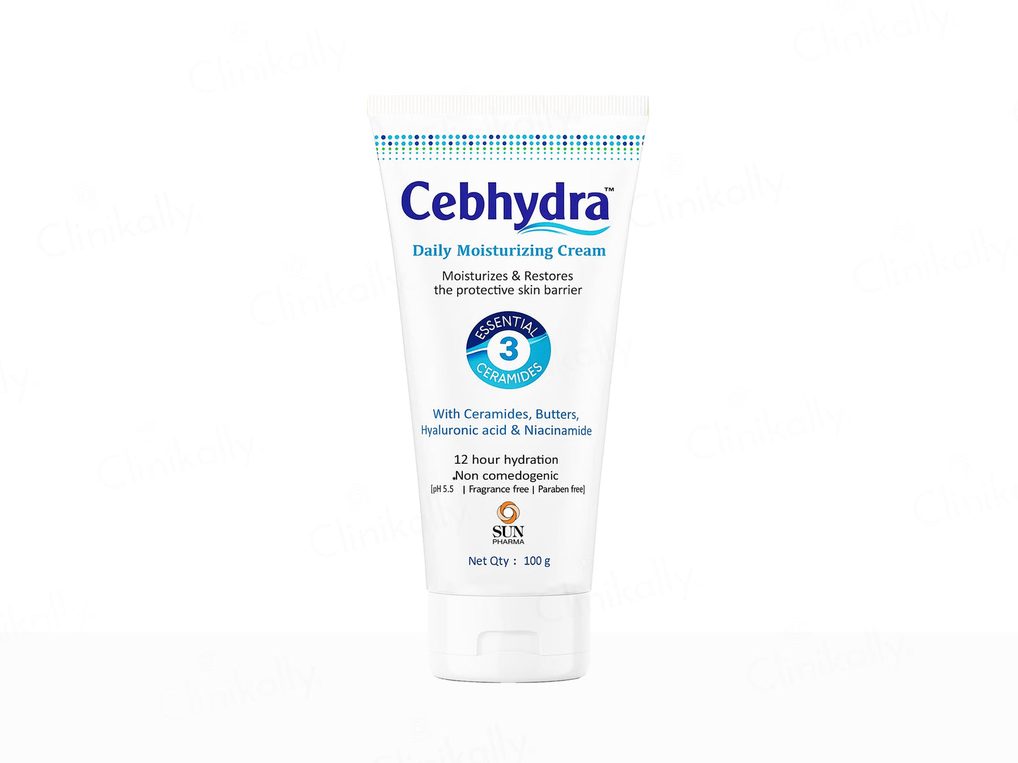 Cebhydra daily moisturizing cream packaging on a white background