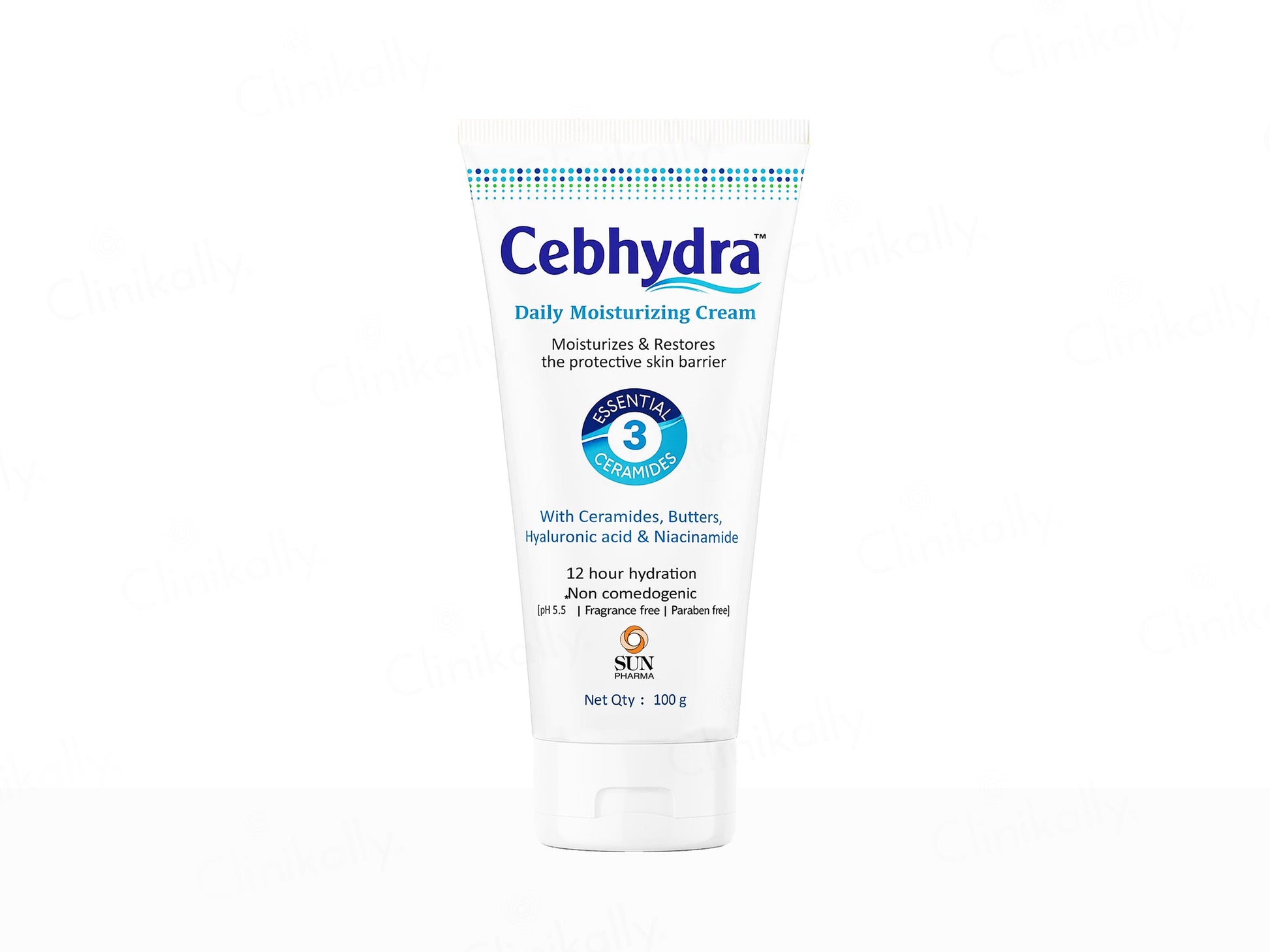 Cebhydra daily moisturizing cream packaging on a white background