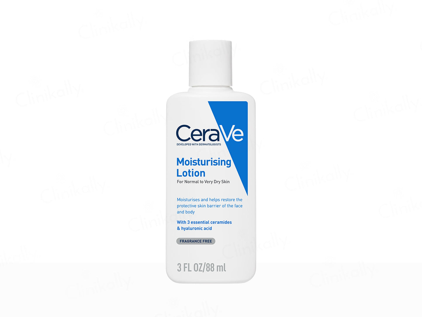 CeraVe moisturizing lotion bottle on a white background