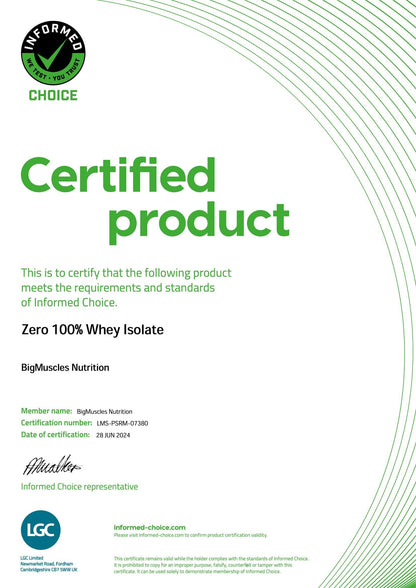 Big Muscles Nutrition Zero Whey Protein