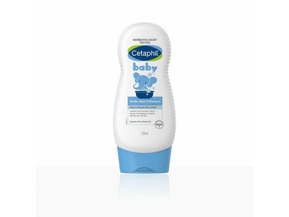 Cetaphil baby bottle on a white background