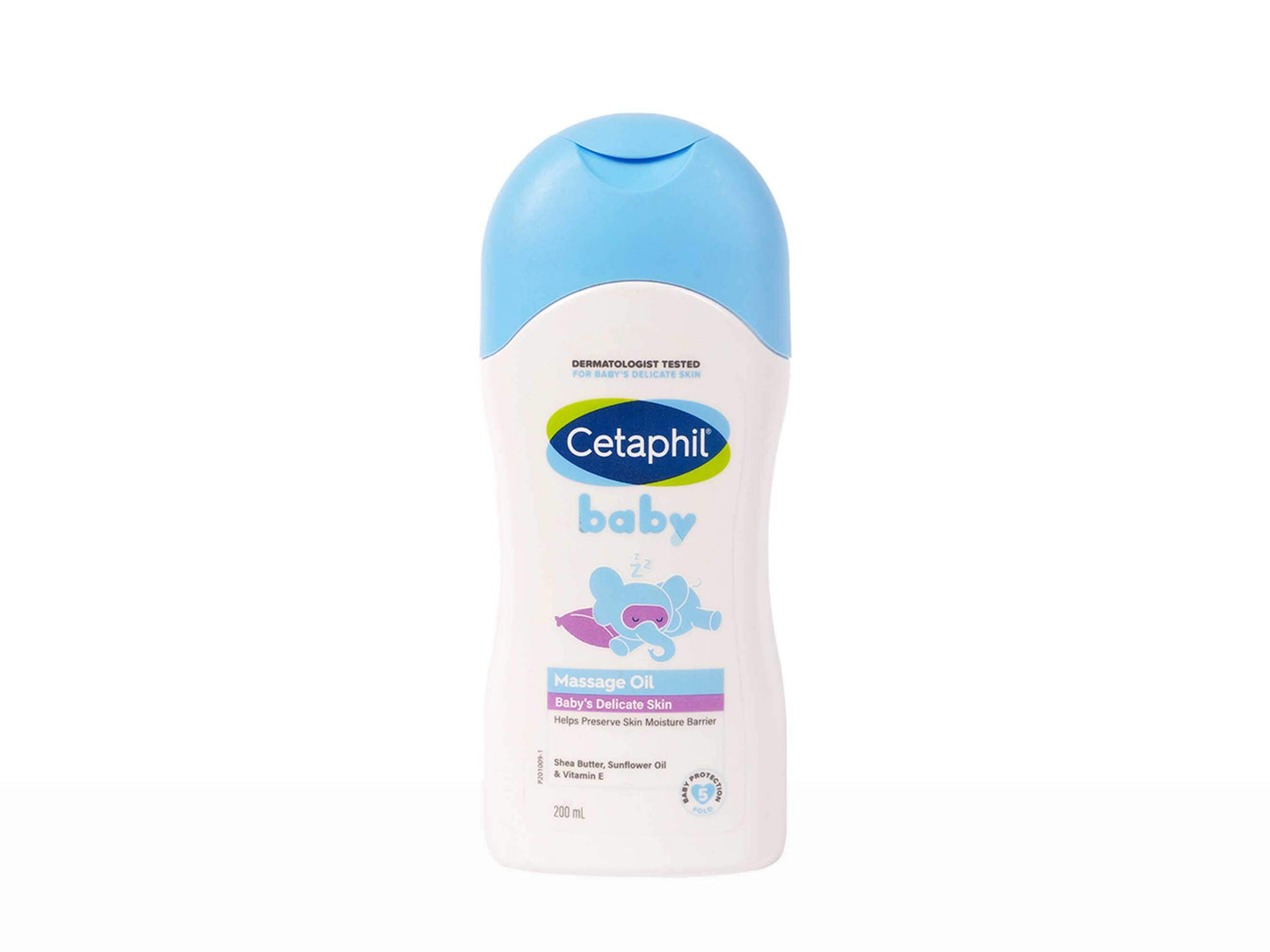 Cetaphil baby lotion bottle on a white background