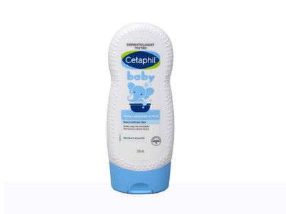 Cetaphil baby bottle on a white background