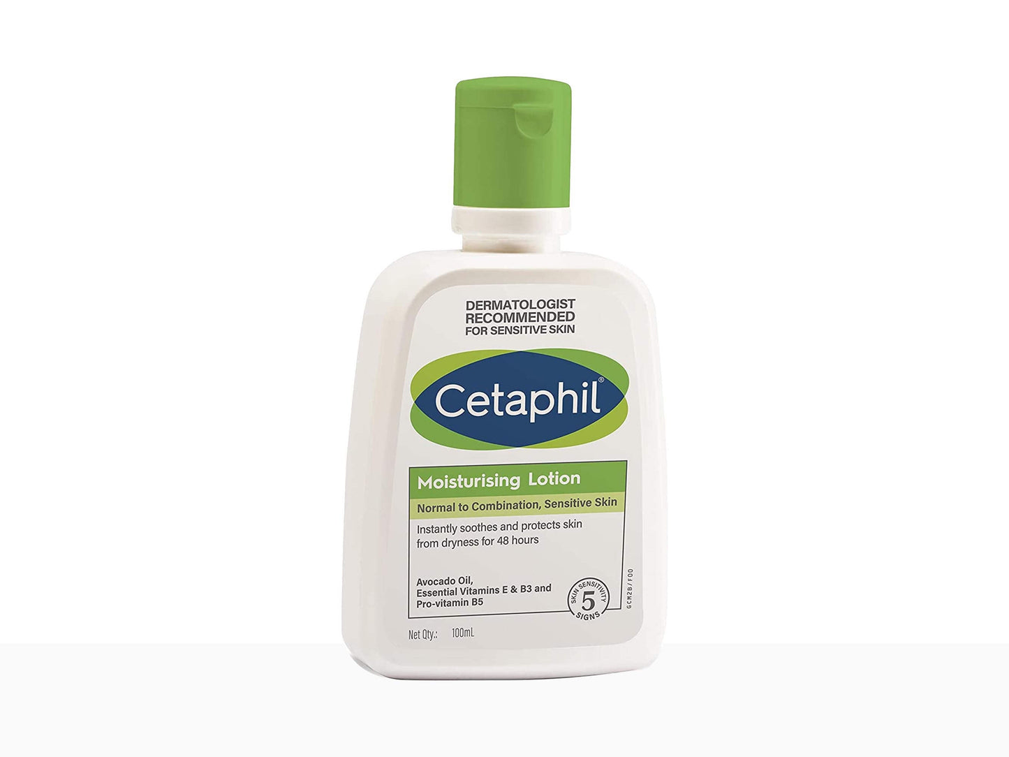 Cetaphil moisturizing lotion bottle on a white background