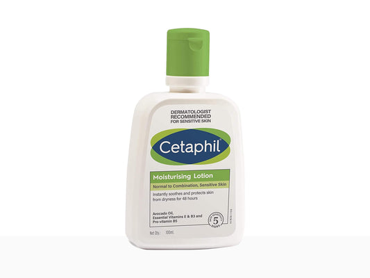Cetaphil moisturizing lotion bottle on a white background