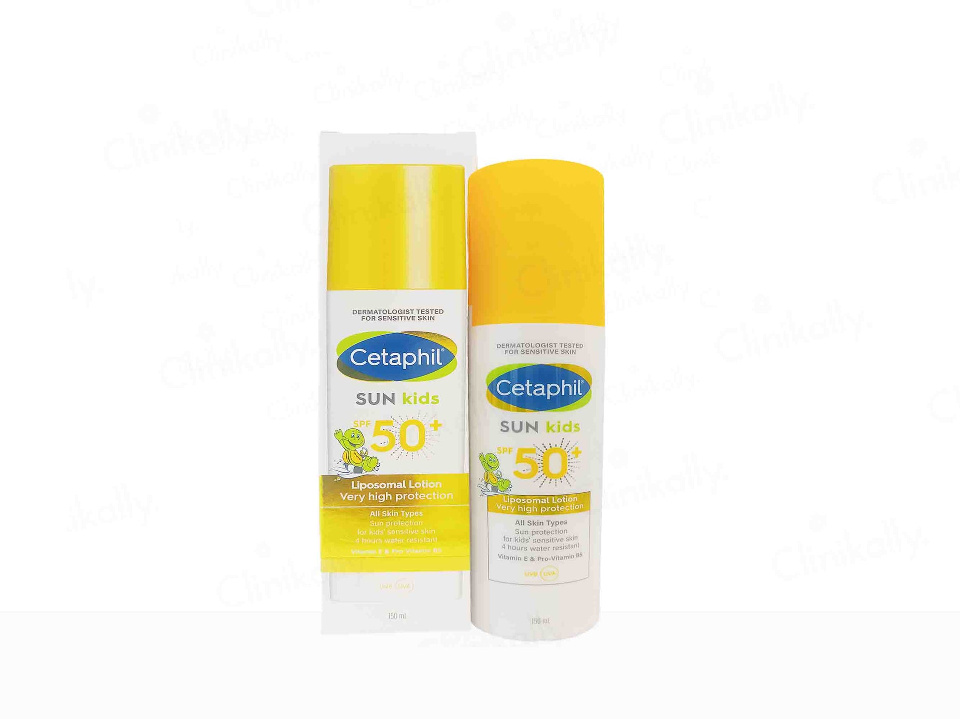 Cetaphil Sun Kids sunscreen bottles on a white background