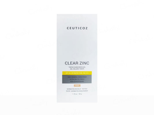 Ceuticoz Clear Zinc packaging on a white background