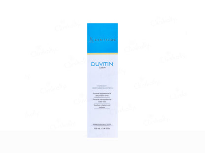 Duvitin lotion packaging on a white background