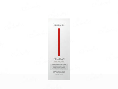 Ceuticos Follidan skincare product packaging on a white background