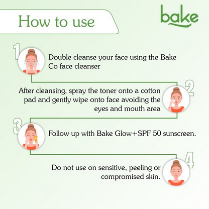 Bake 3% Pha Pore Minimising Toner With Gluconolactone & Niacinamide For Open Pores & Acne