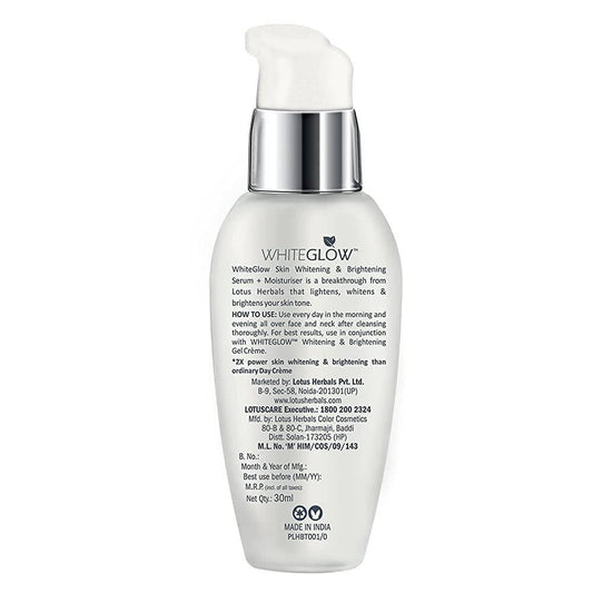 Lotus Herbals Whiteglow Intensive Skin Serum + Moisturiser