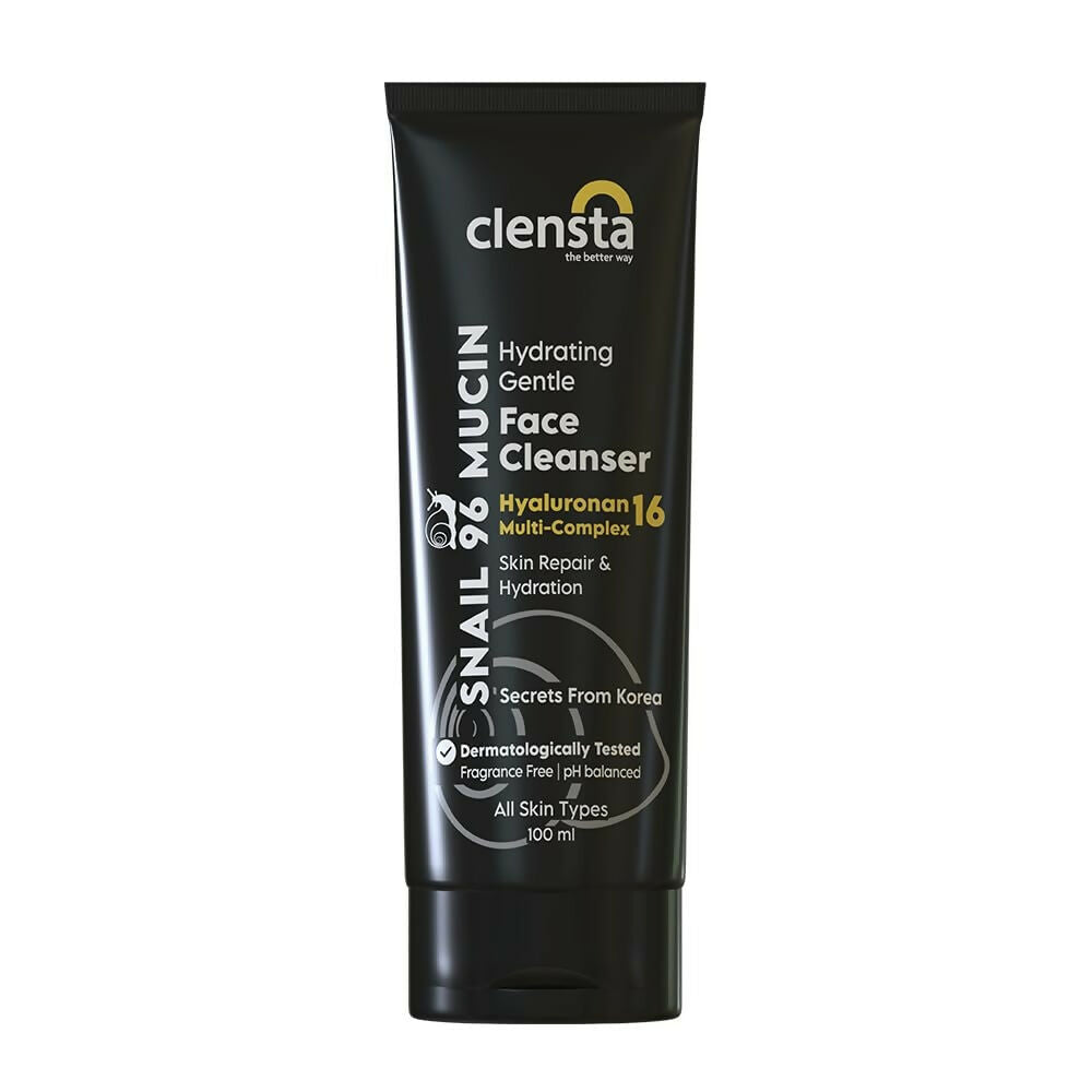 Clensta face cleanser tube on a white background
