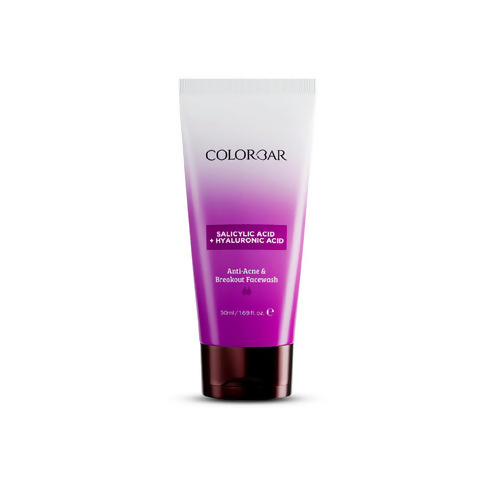 Tube of Colorbar facial wash with a gradient design on a white background